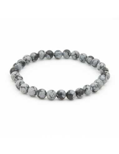 OBSIDIENNE NEIGE 6MM AB